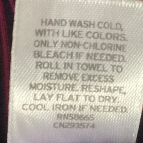 Caslon Striped V-Neck Tee-Shirt Dress Sz S Blue & Pink 120R - Picture 10 of 10